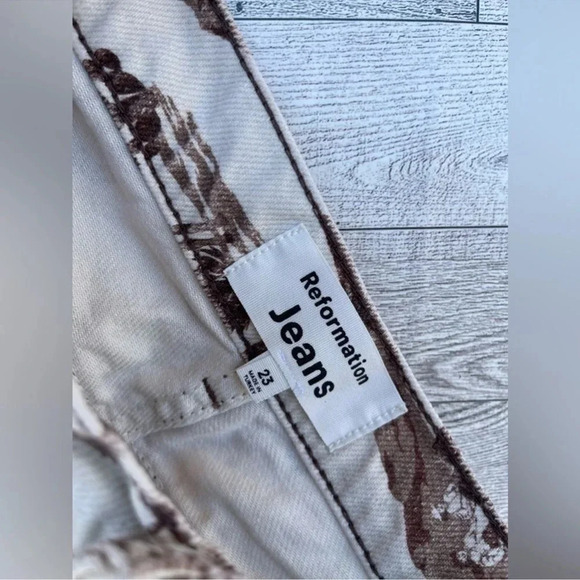 Reformation Sonora high-waisted straight jeans size 23 - Picture 13 of 14